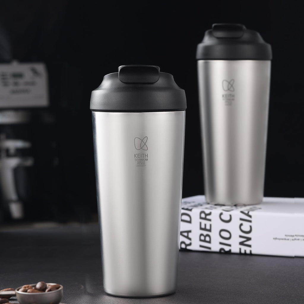 Mug isotherme de voyage en titane pur 600 ml