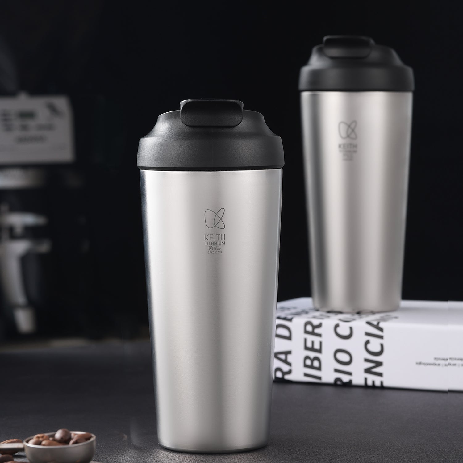 Mug isotherme de voyage en titane pur 600 ml