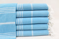 Turquoise Monaco Turkish Towel – Lightweight Quick Dry Beach & Bath Towel, Luxury Turkish Cotton Spa Towel, Travel & Pool Towel