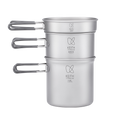 KEITH Titanium 3-Piece Pot and Pan Cook Set, 2400ml - Ti6014-0