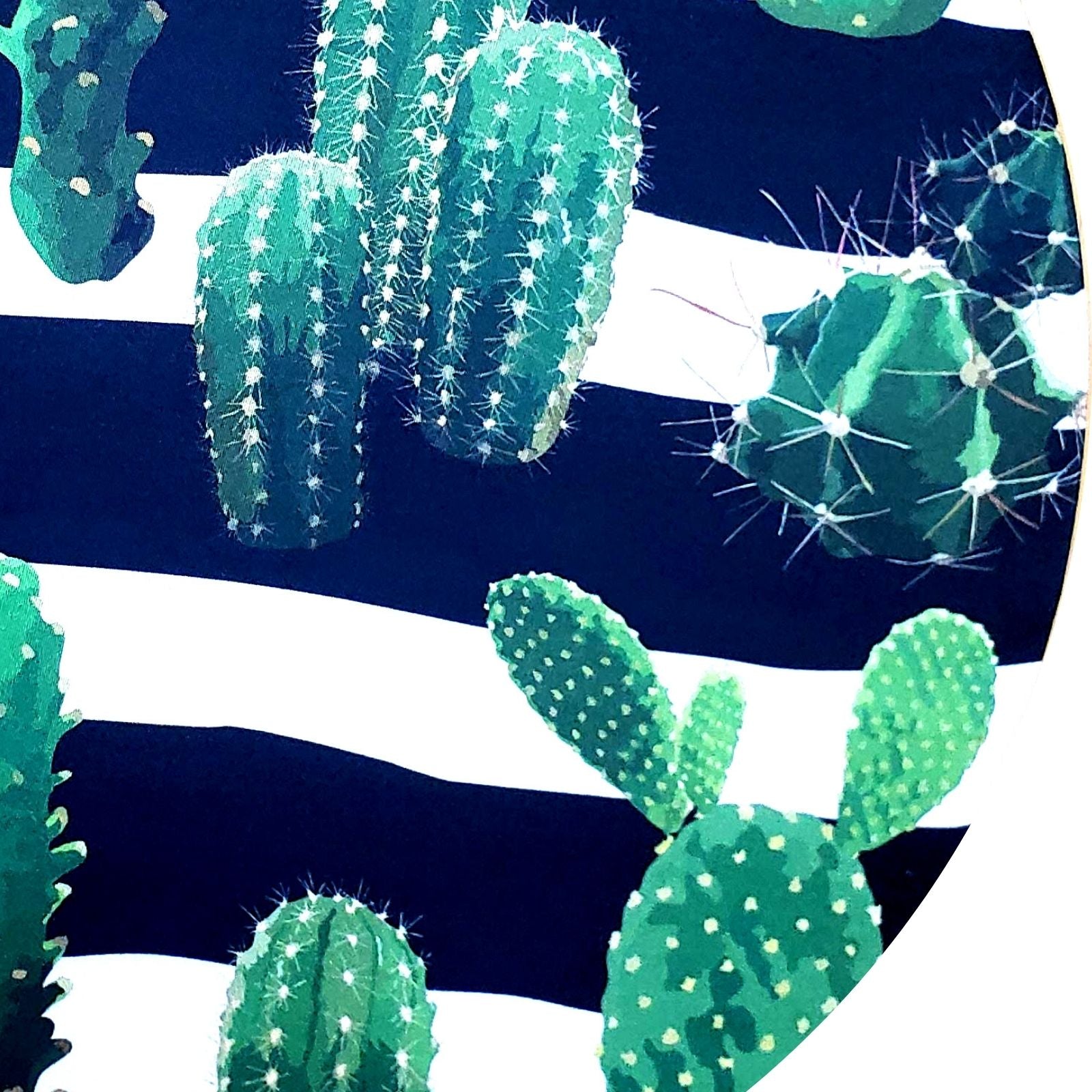 Set of 4 Round Placemats Covers Green Cactus of the Caatinga 14 Dia inch-1