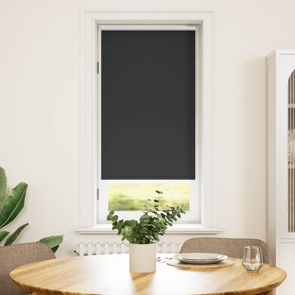 Vidaxl blackout roller blind 44.4 x 100 cm fabric width 40 cm black-0