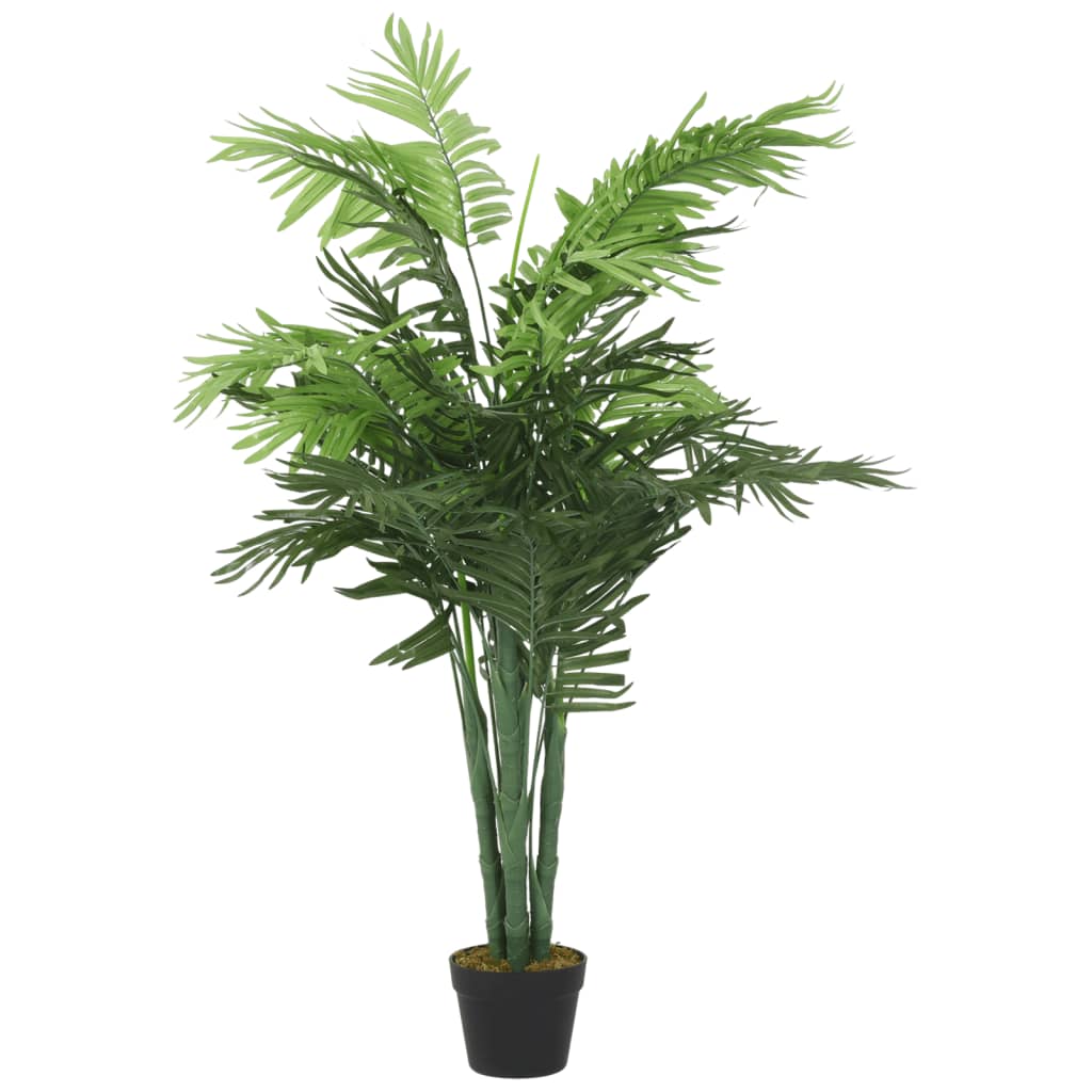 VidaXL artificial plant palm tree 28 leaves 120 cm green-0