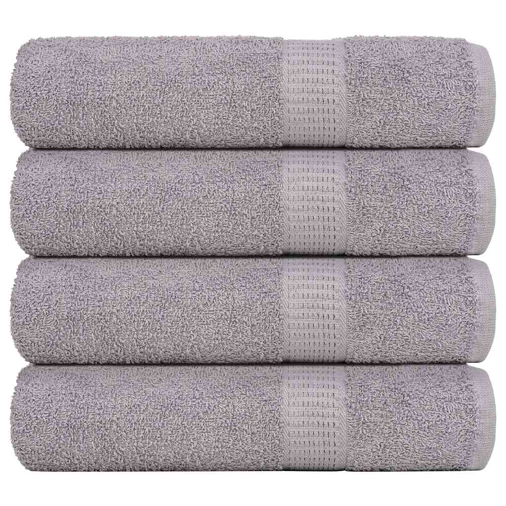 Vidaxx shower towels 4 pcs 70x140 cm 360 g m² 100% cotton gray
