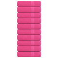 Vidaxx shower towels 10 pcs 70x140 cm 360 g m² 100% cotton pink
