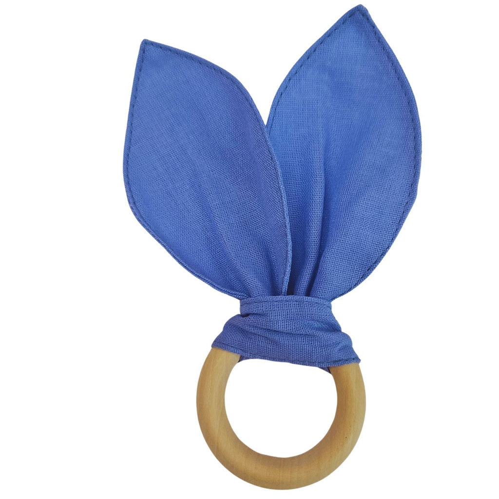 Maison Charlo | Easter Set of 4 Charm Blue Bunny Ears Napkin Rings | Dining Table Decor-1