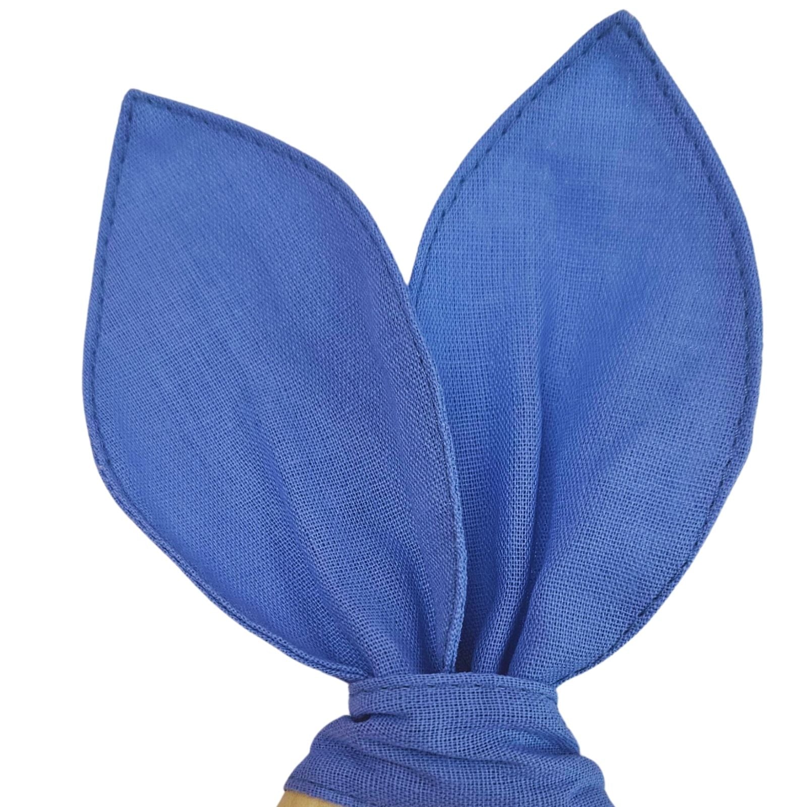 Maison Charlo | Easter Set of 4 Charm Blue Bunny Ears Napkin Rings | Dining Table Decor-2