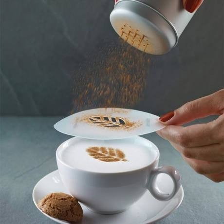 Latte art barista sablon, kávé díszítő sablon-0