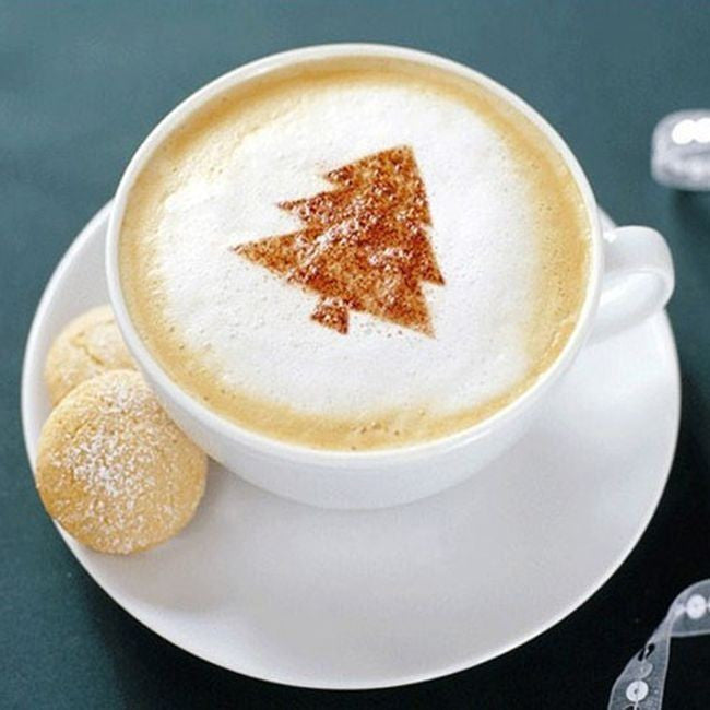 Latte art barista sablon, kávé díszítő sablon-9