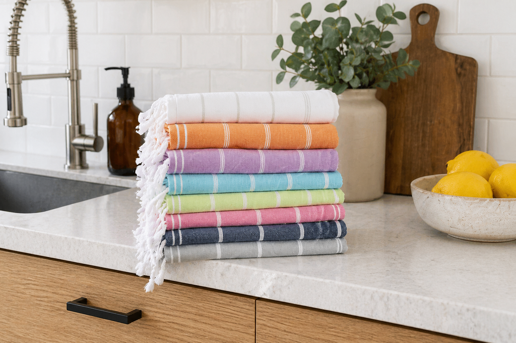 The Beach Bundle – Turkish Towel + Hand Towel + Artisan Soap