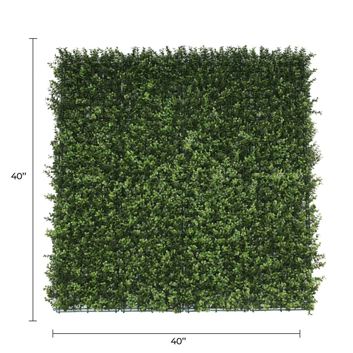 Natural Boxwood Artificial Vertical Garden Green Wall Panel 40×40in 11 SQ FT – UV Resistant – Commercial Grade-1