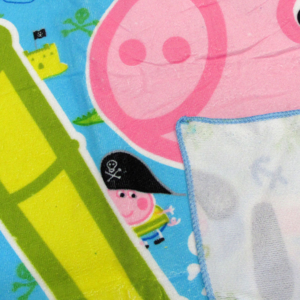 NNEDSZ Bloomington Peppa Pig George the Pirate Kids Cartoon Printed Microfiber Beach Towel 70 x 137 cm