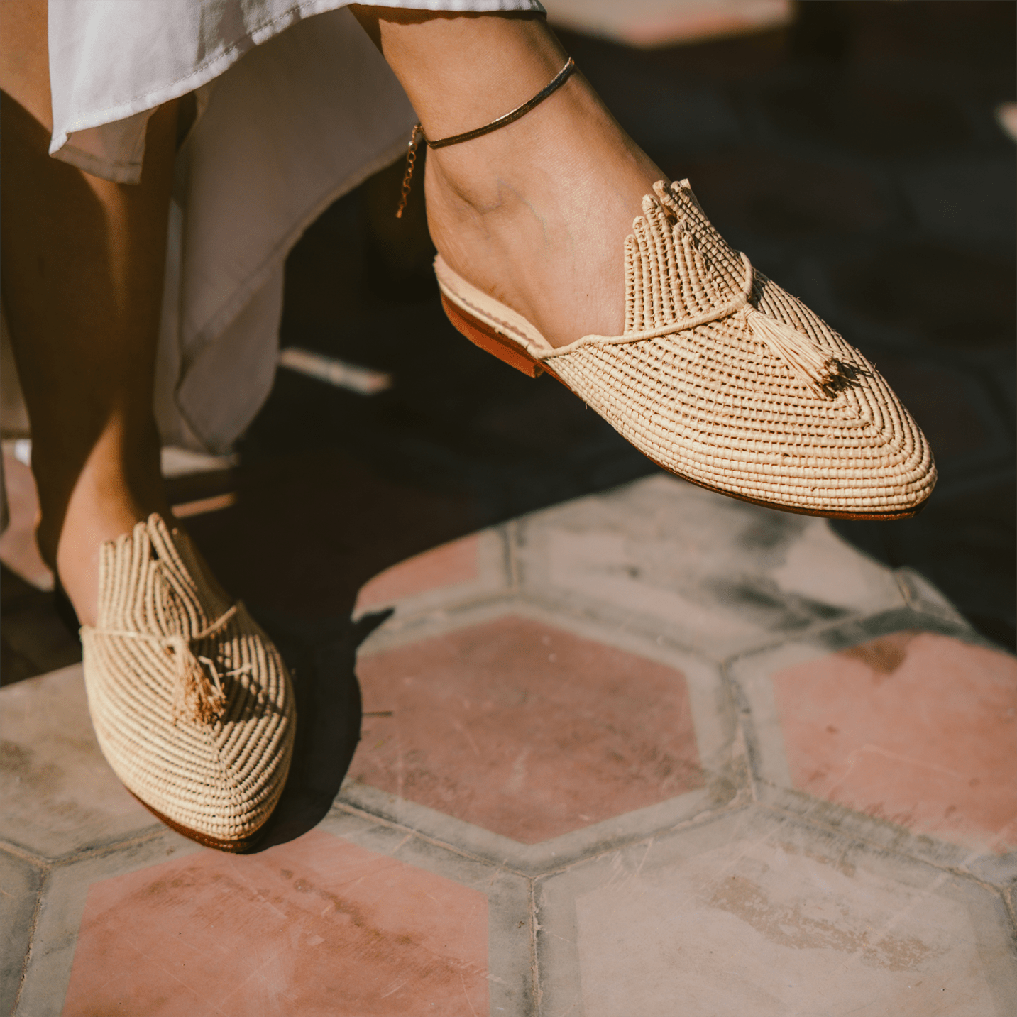 Raffia-Slipper Ladame