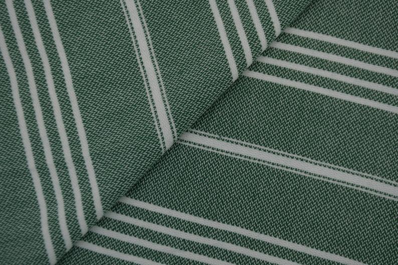 Dark Green Monaco Turkish Towel – Lightweight Quick Dry Beach & Bath Towel, Luxury Turkish Cotton Spa Towel, Travel & Pool Towel