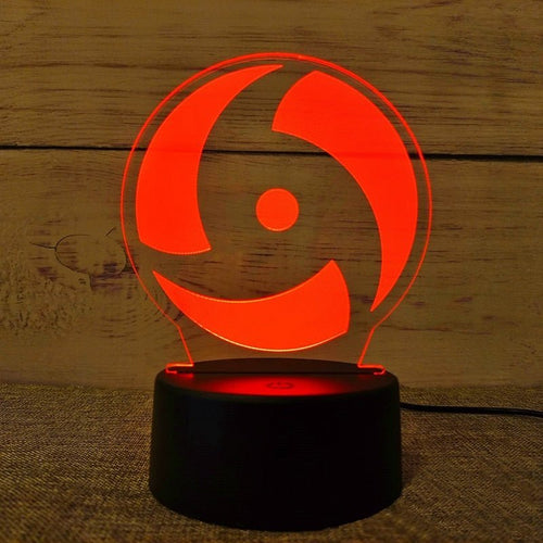 3D Night LED Itachi Mangekyu-0