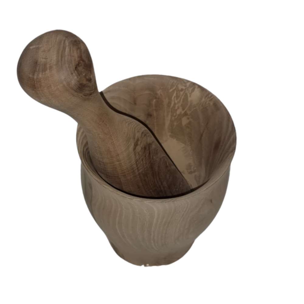 2 Mortars & Pestles of Walnut