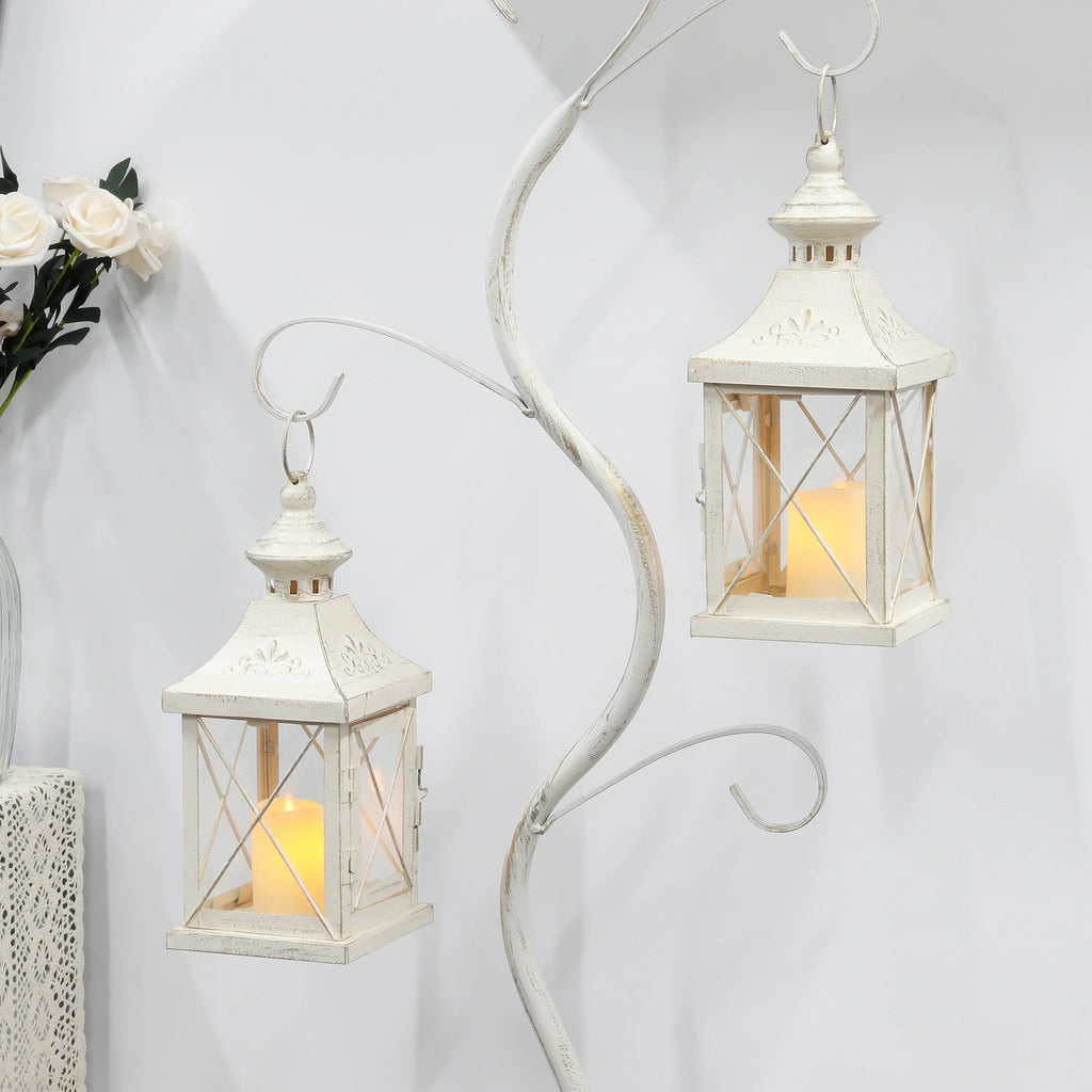 Set of 2 11''High Decorative Candle Lantern-1