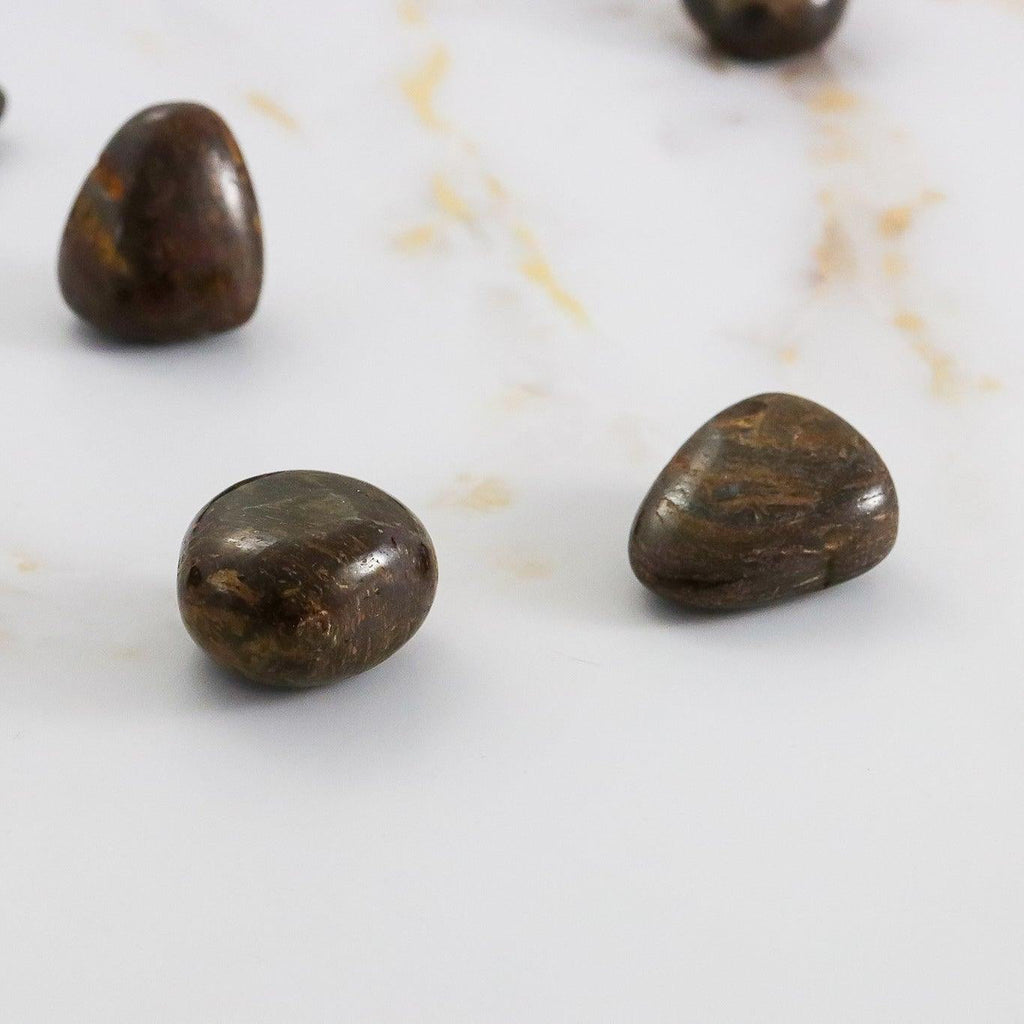 Rolled Bronzite Stone-1