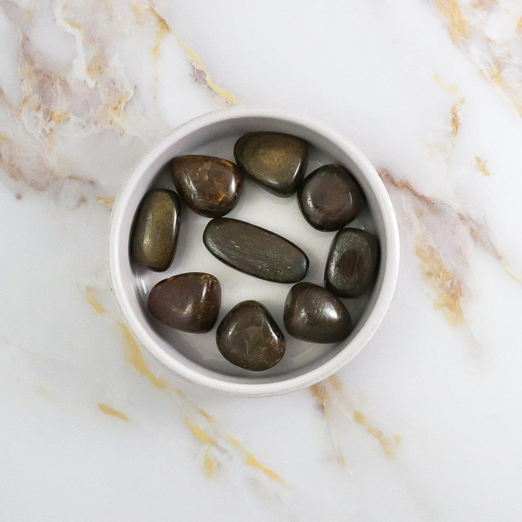 Rolled Bronzite Stone-0