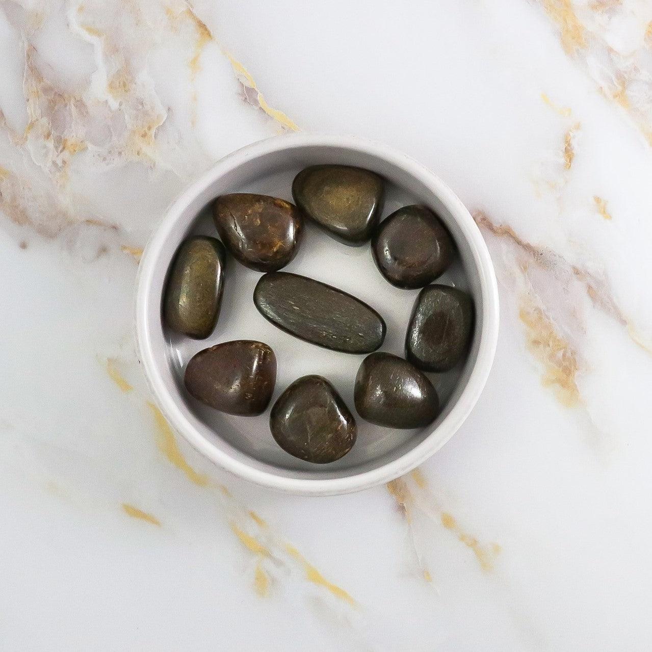 Rolled Bronzite Stone-0